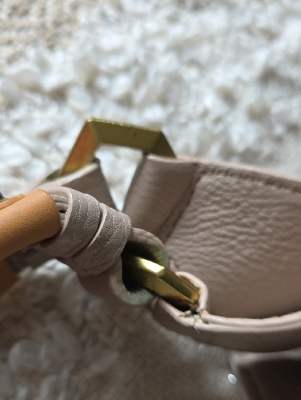 orYANY White, Taupe and Tan Leather Shoulder Bag - Picture 15 of 15